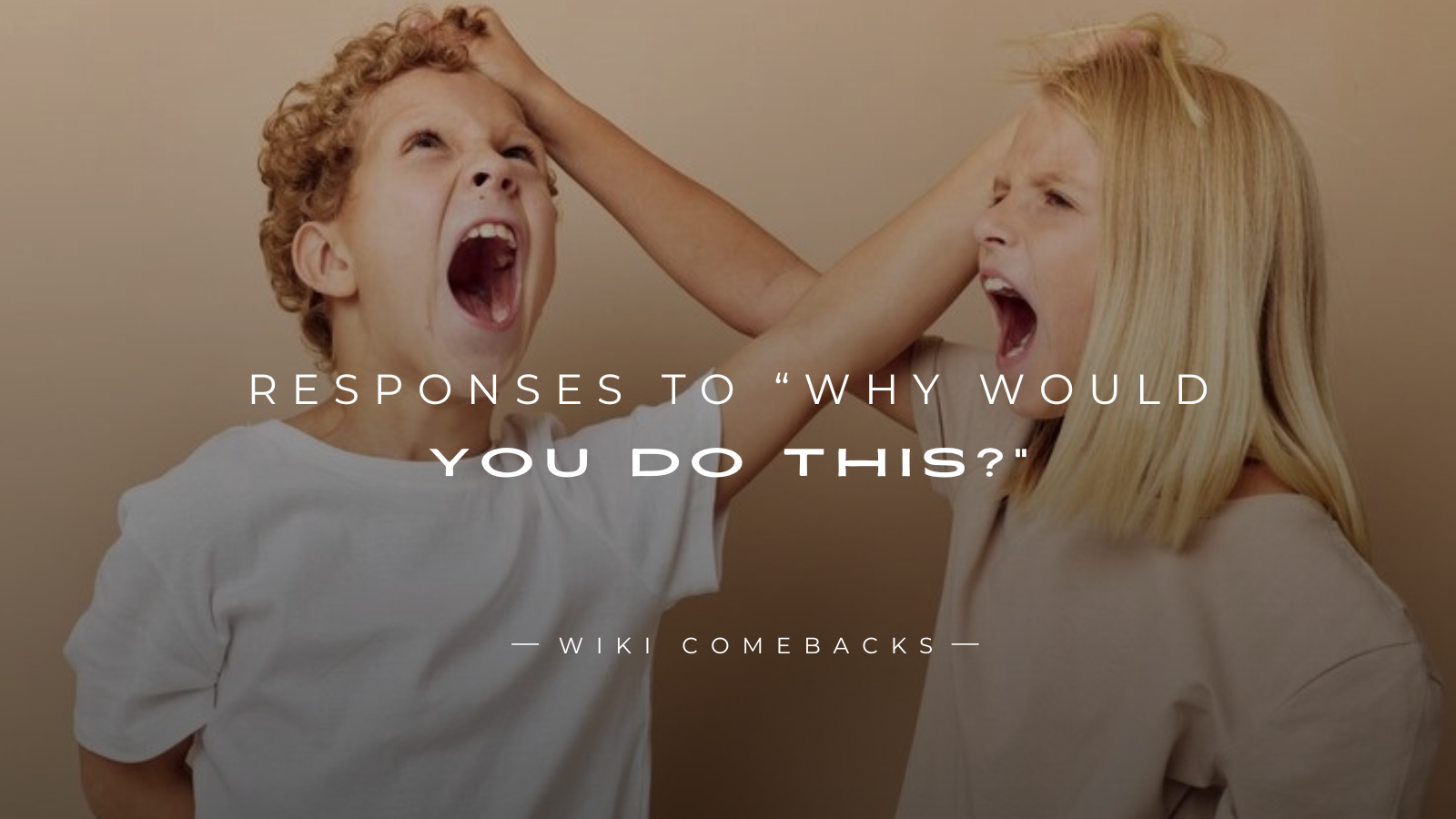 250+ Perfect Responses to “Why Would You Do This?”